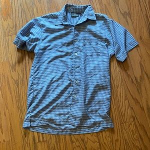 Mens Originals Checkered Causal Button Down Shirt